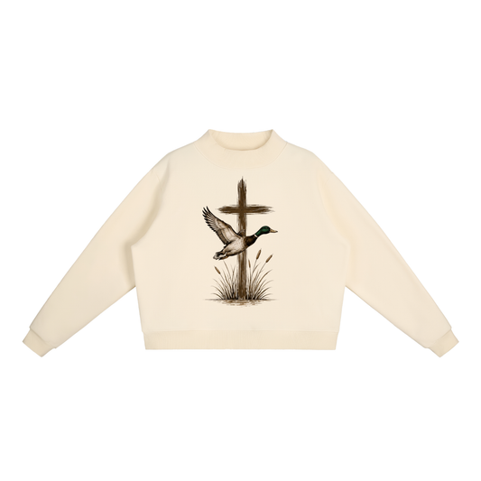 Guided by Grace Mock Neck Sweatshirt