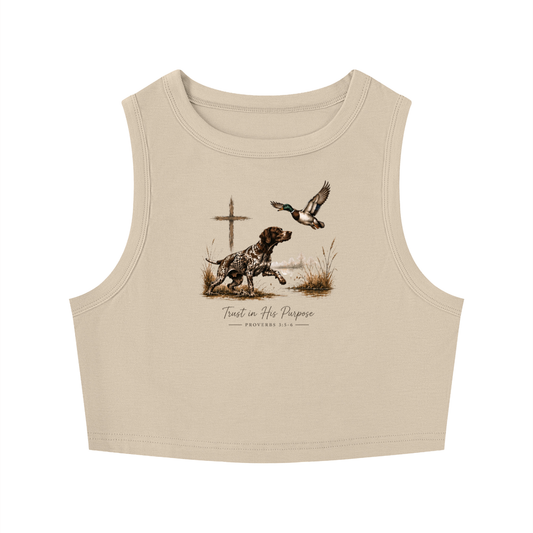 Trust His Purpose Cropped Tank